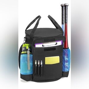 SHOPORTE Coaches Bucket Cover Bag 6 Gallon Baseball Softball Gear Organizer NEW